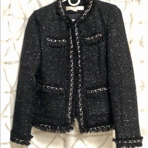 Classy sequin tweed crop jacket